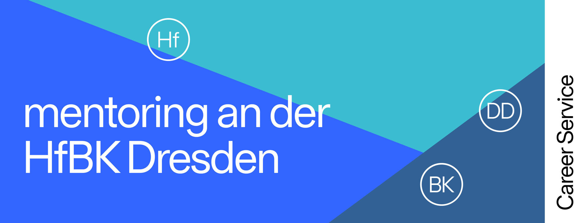 Infografik "mentoring an der HfBK Dresden" | Jetzt bewerben! | Career Service der HfBK Dresden
