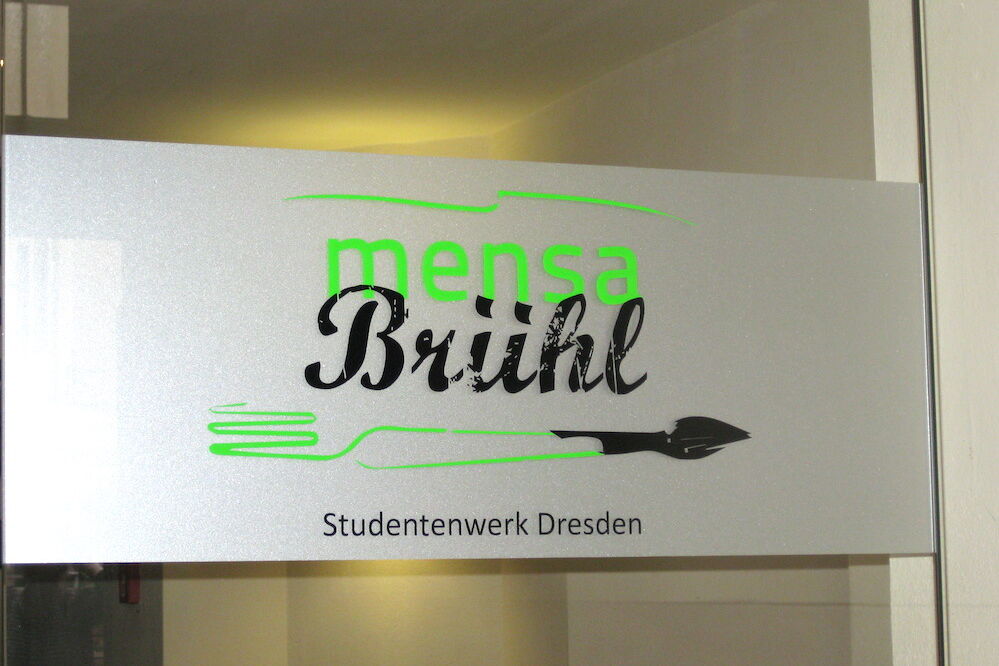 Das Schild der Mensa.